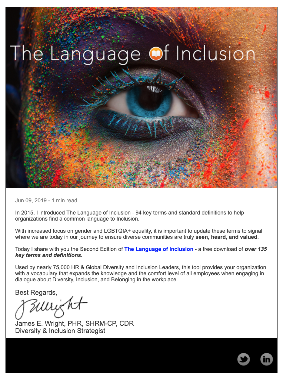 The Language of Inclusion